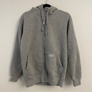Pro Club Gray Full Zip-Up Fleece Heavyweight Hoodie Size S